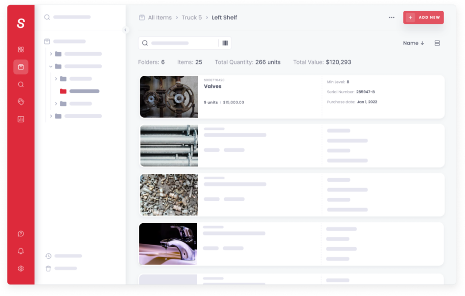 Spare part order and Inventory tracking